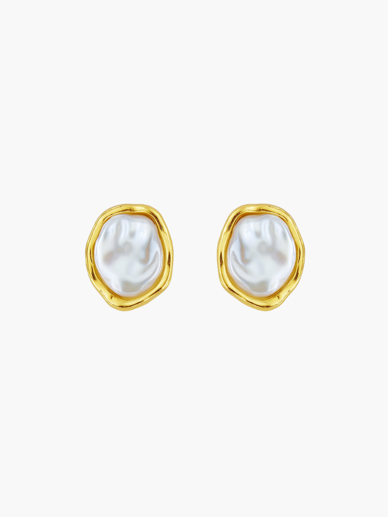 Marina Irregular Pearl Earrings