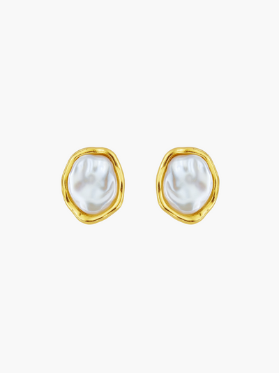 Marina Irregular Pearl Earrings