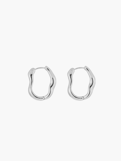 Elara Wavy Hoops