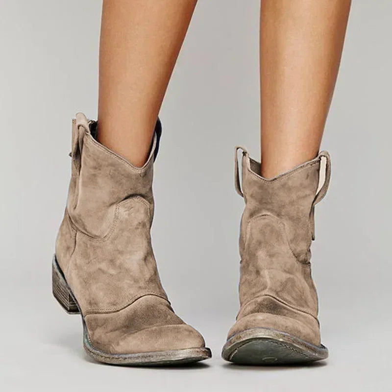 MARGOT VINTAGE WESTERN ANKLE BOOTS