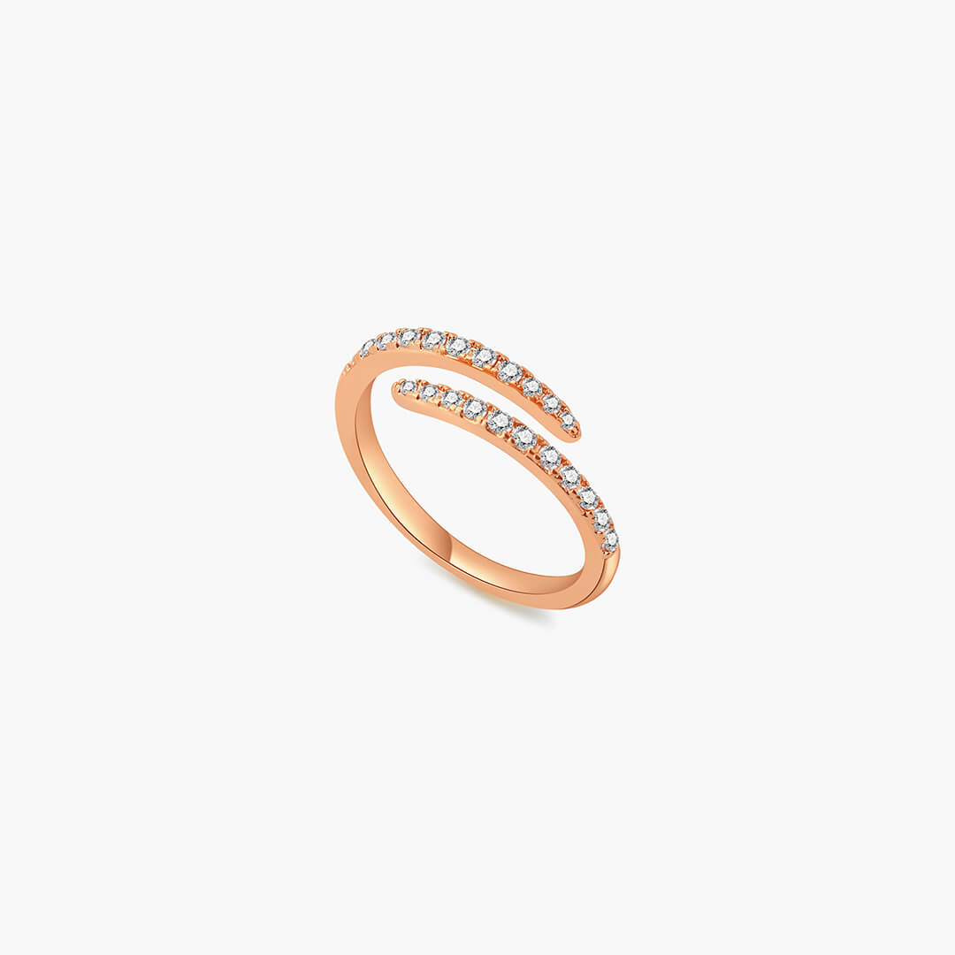 Linnea Twirl Pavé Ring