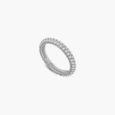 Saraya Crown-Edge Rhinestone Band Ring