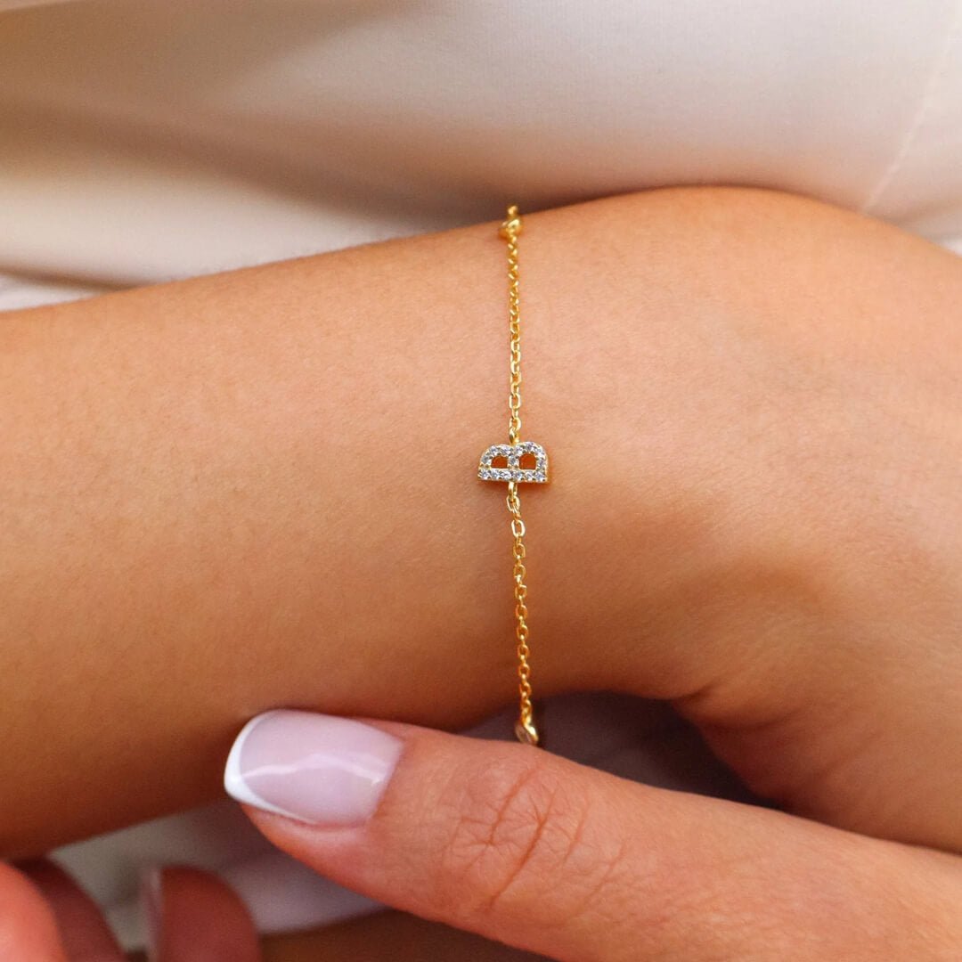Eleni Letter Charm Bracelet