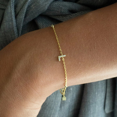 Eleni Letter Charm Bracelet