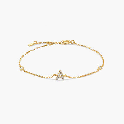 Eleni Letter Charm Bracelet
