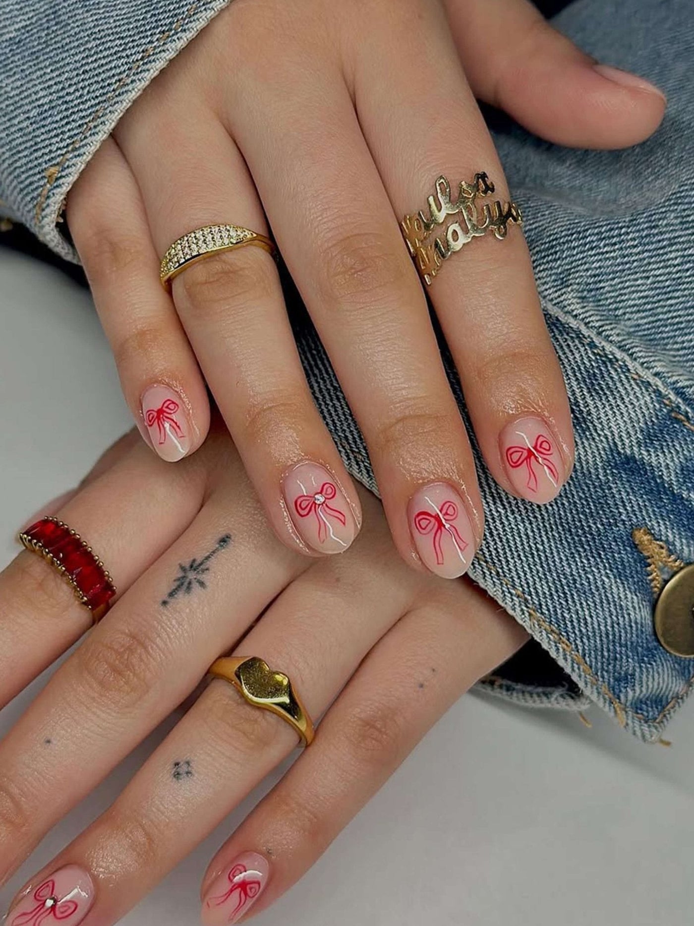 Emery Rhinestone Dome Band Ring