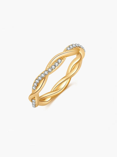 Annabel Infinity Twist Rhinestone Ring