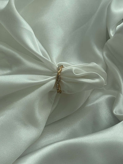 Annabel Infinity Twist Rhinestone Ring