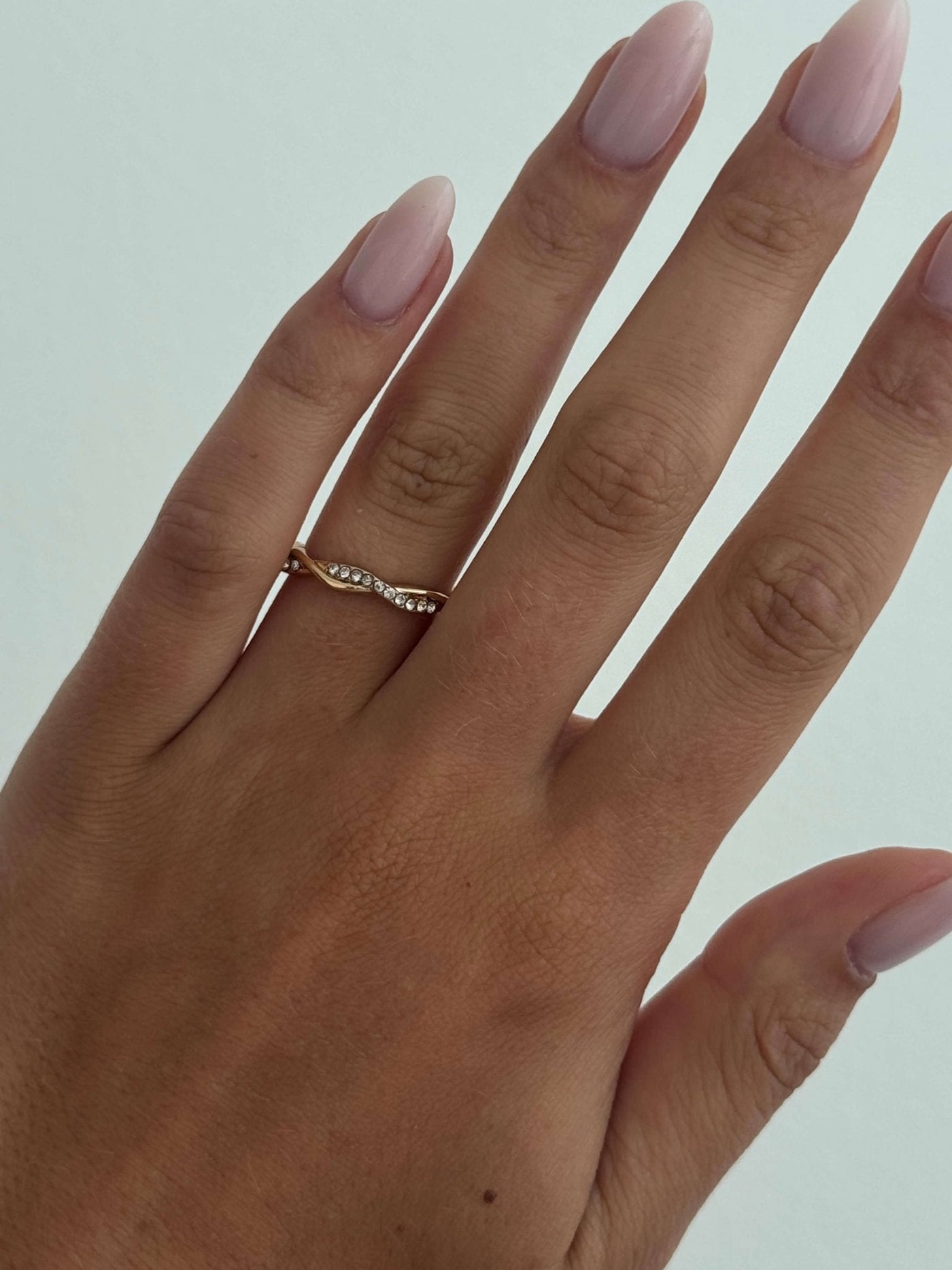 Annabel Infinity Twist Rhinestone Ring