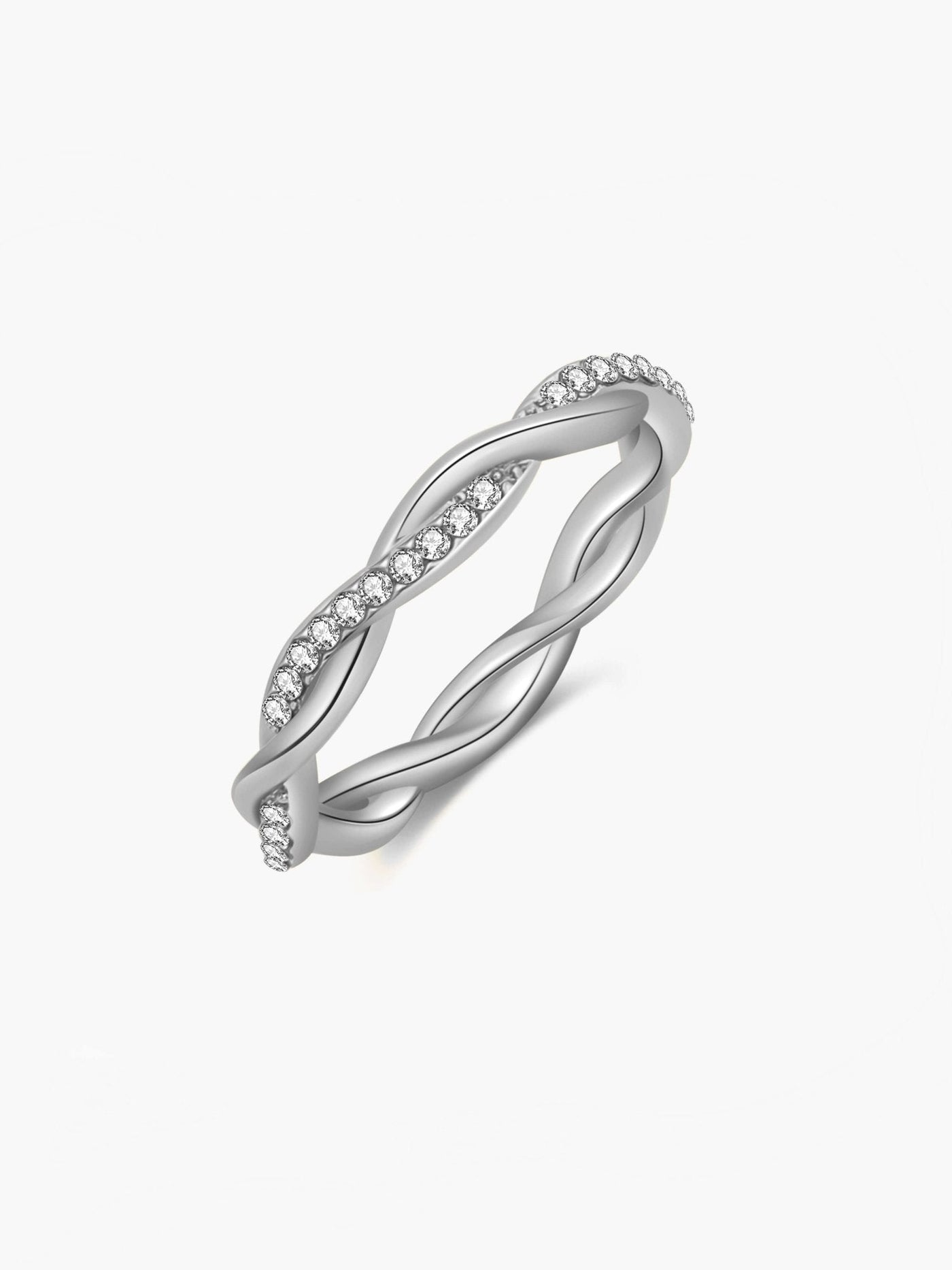 Annabel Infinity Twist Rhinestone Ring