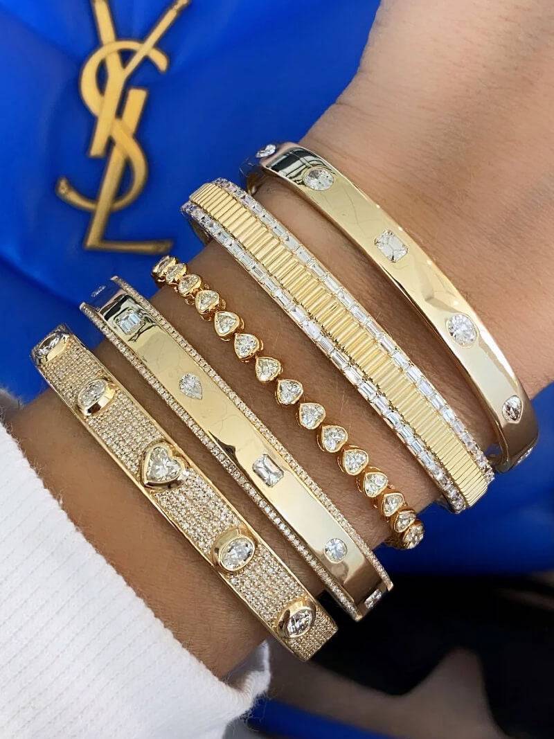 Isabella Heart-Cut Zirconia Tennis Bracelet