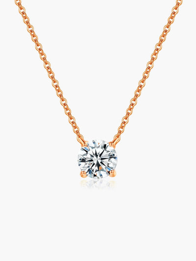 Adalyn Round Zirconia Pendant Necklace