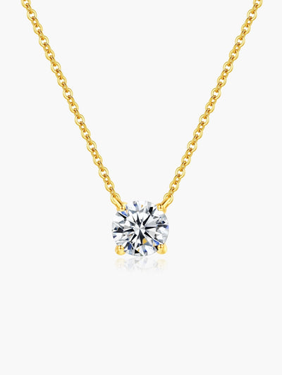 Adalyn Round Zirconia Pendant Necklace