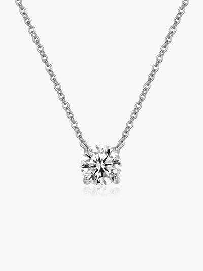 Adalyn Round Zirconia Pendant Necklace