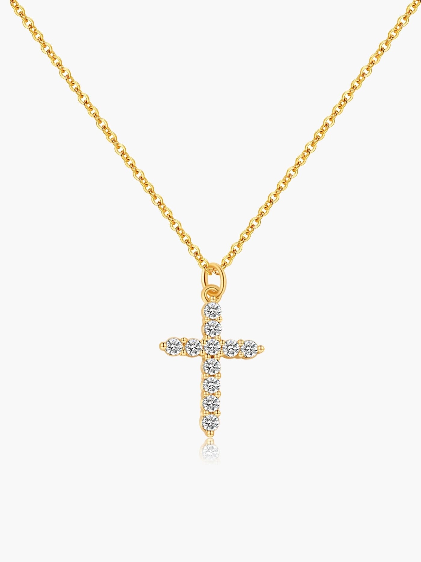 Arielle Zirconia Cross Pendant Necklace