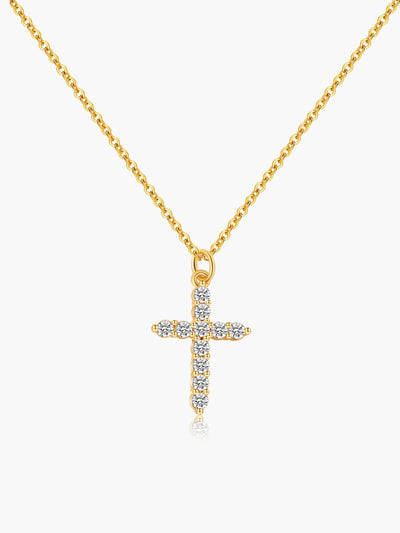 Arielle Zirconia Cross Pendant Necklace