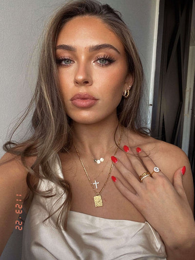 Arielle Zirconia Cross Pendant Necklace