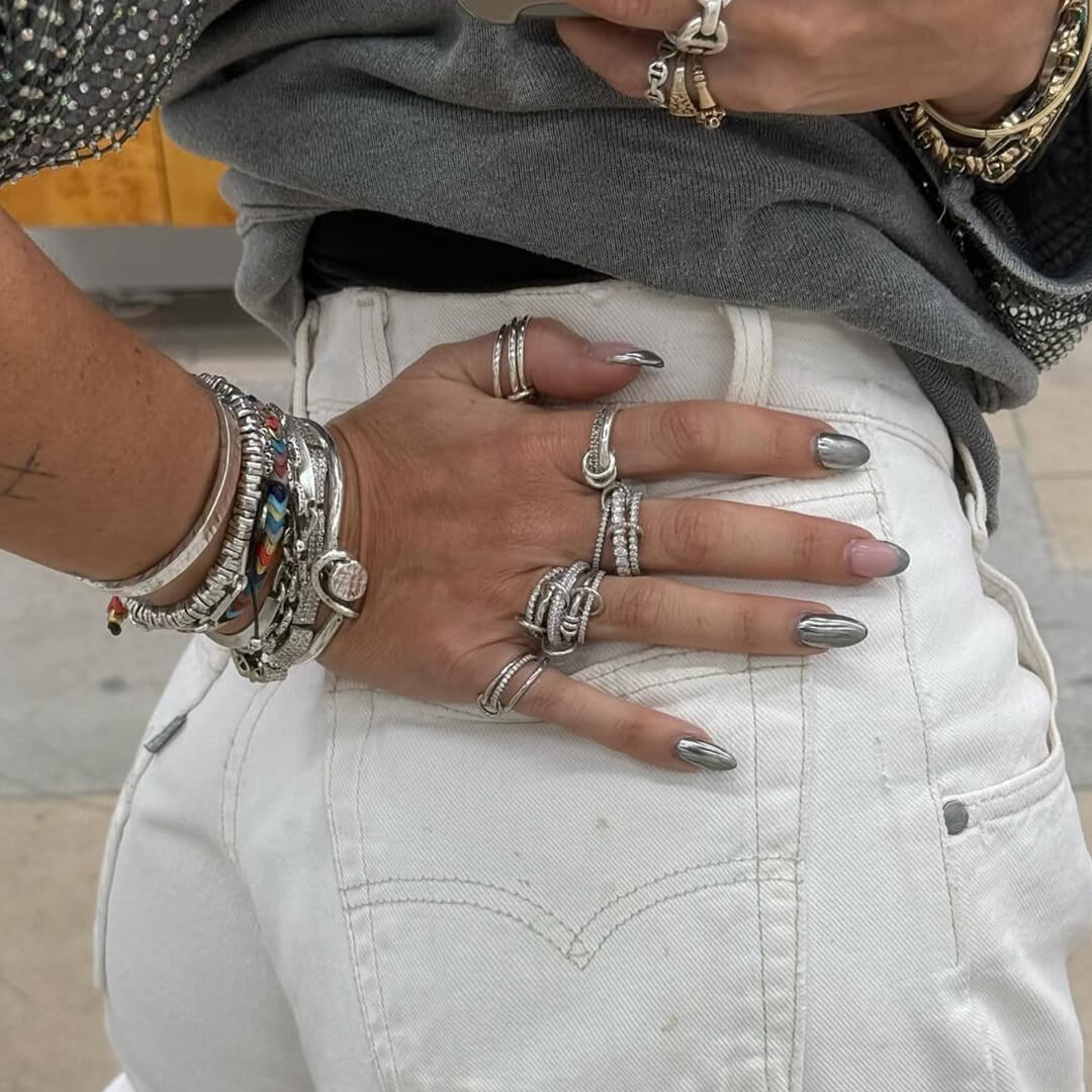 Aurelia Radiant Zirconia Five-Stacked Ring