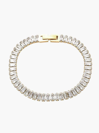 Baguette Cut Zirconia Tennis Bracelet
