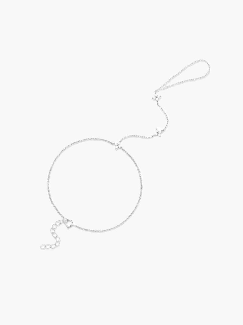 Kora Flower Rhinestone Handchain