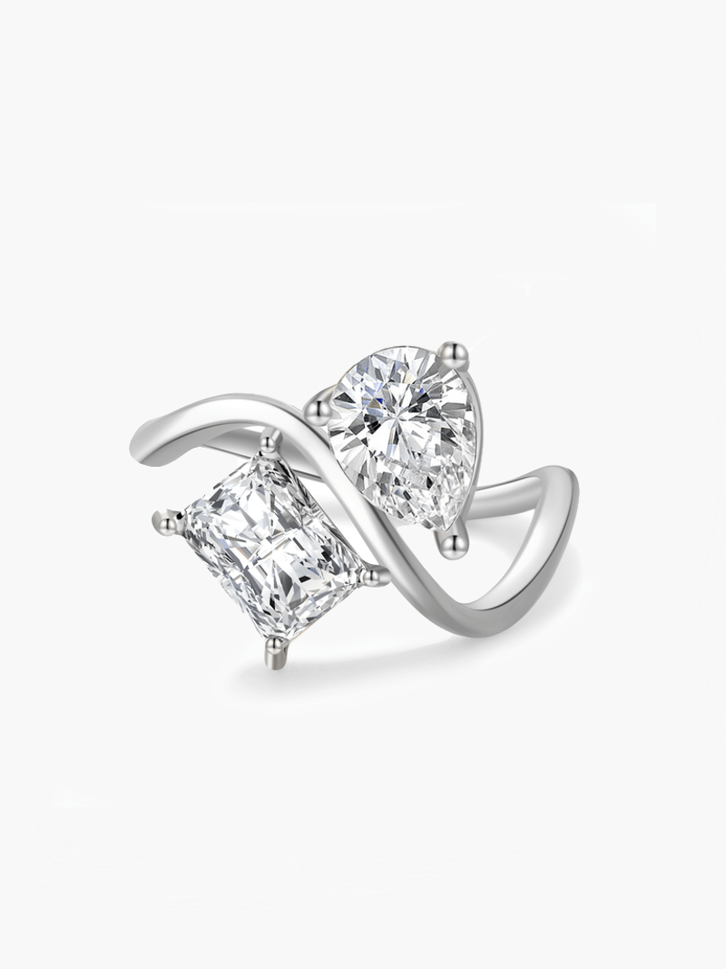 Clio Twin Zirconia Band Ring