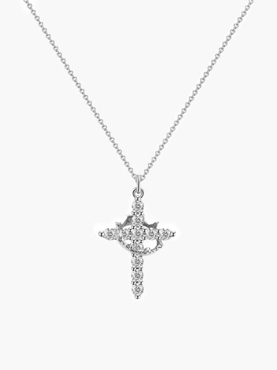 Talitha Gemstone Cross Pendant Necklace