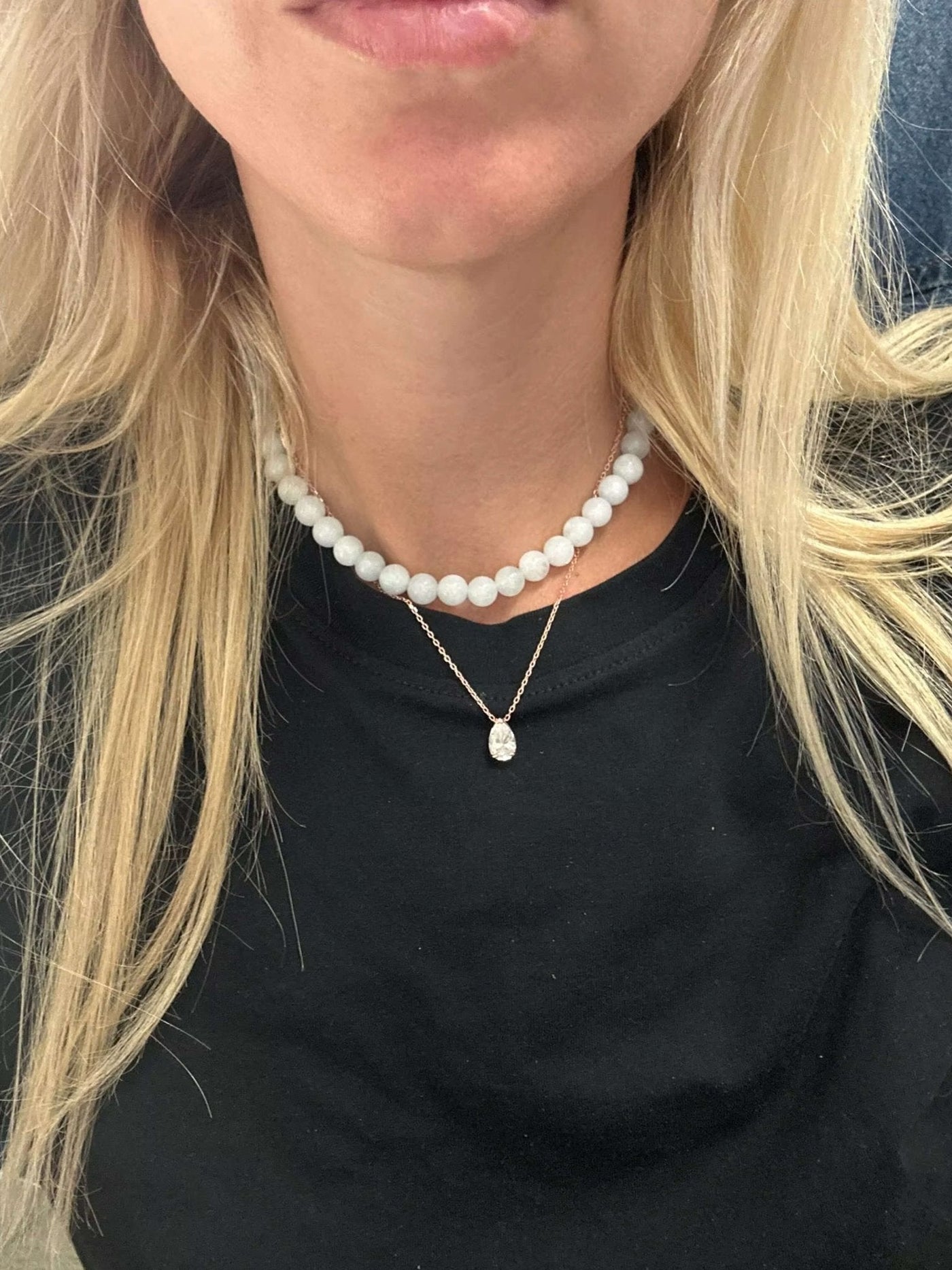 Demi Pear Cut Zirconia Pendant Necklace