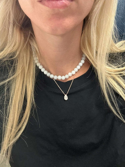 Demi Pear Cut Zirconia Pendant Necklace