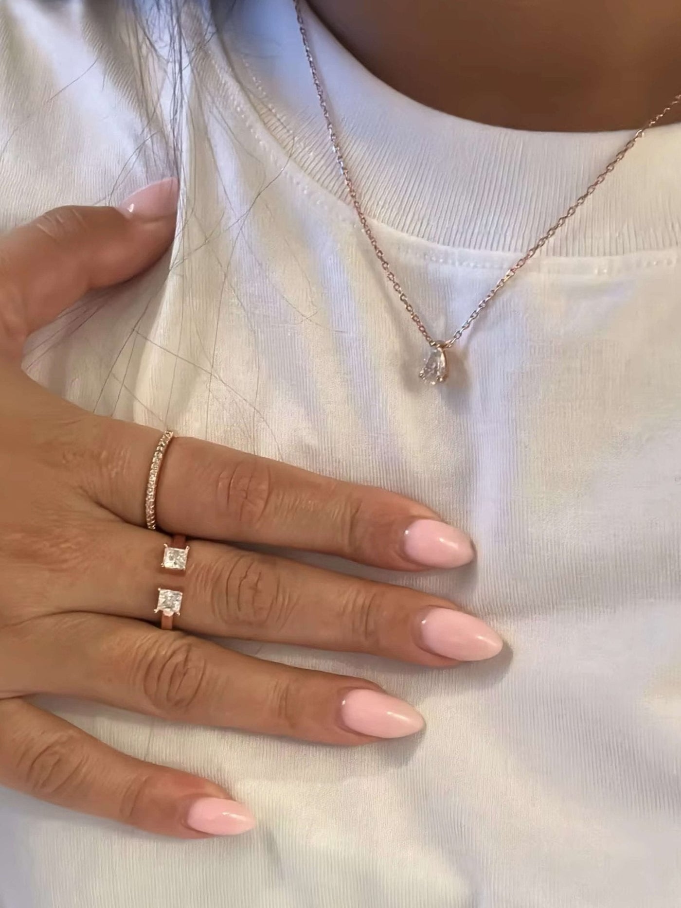 Demi Pear Cut Zirconia Pendant Necklace