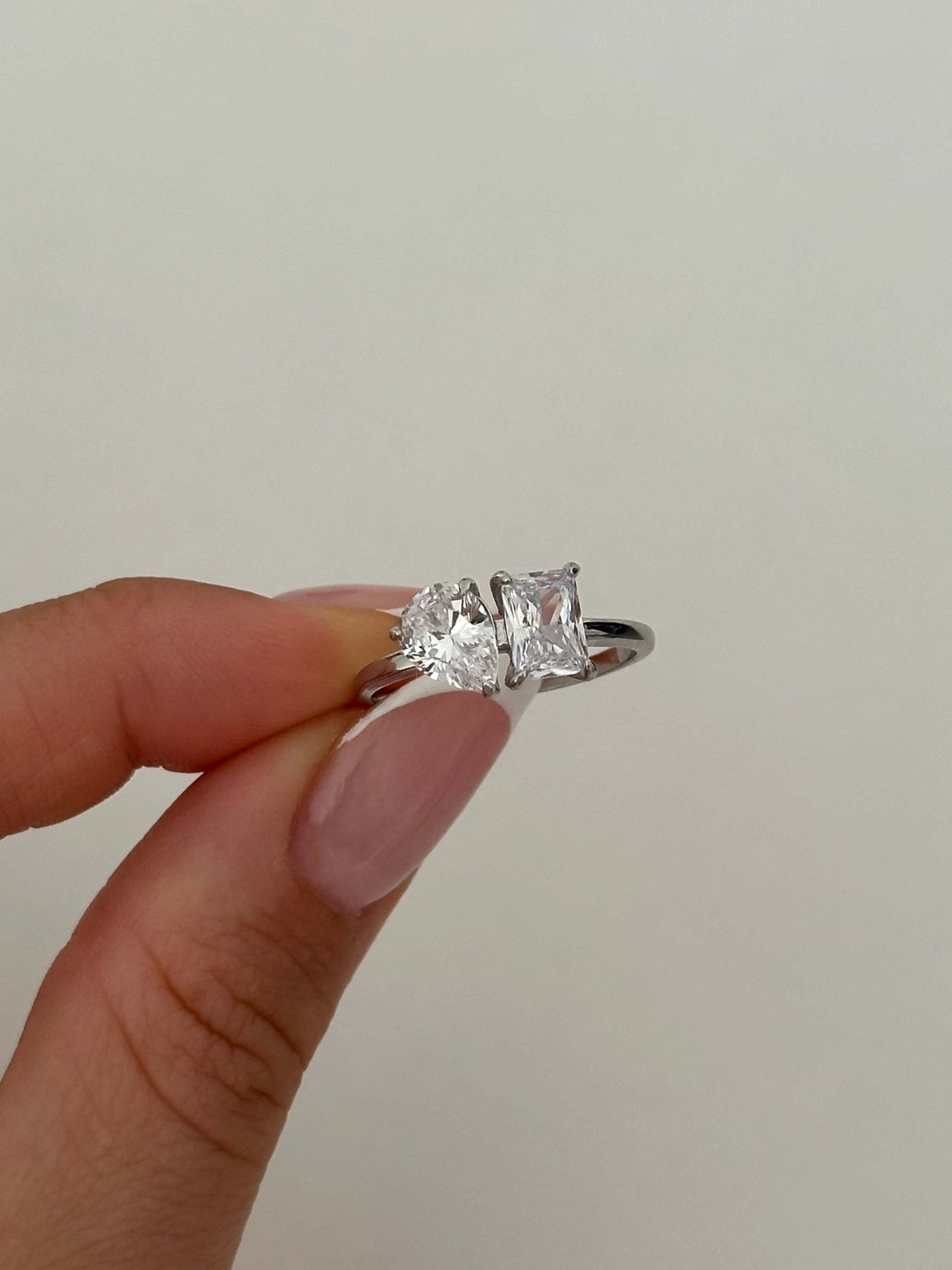 Darlene Twin Zirconia Band Ring