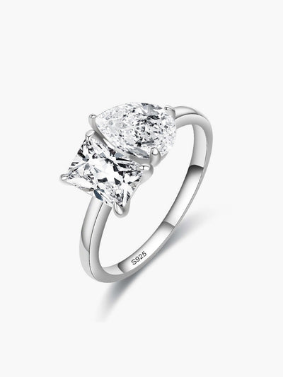 Darlene Twin Zirconia Band Ring
