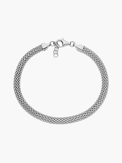 Domed Mesh Chain Bracelet