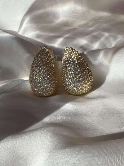Elisa Pavé Teardrop Zirconia Earrings