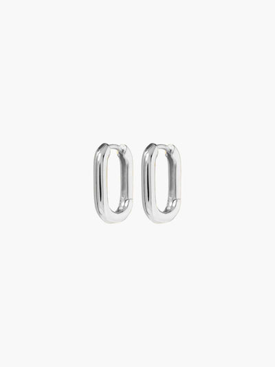 Everly Oval Mini Hoops Earrings