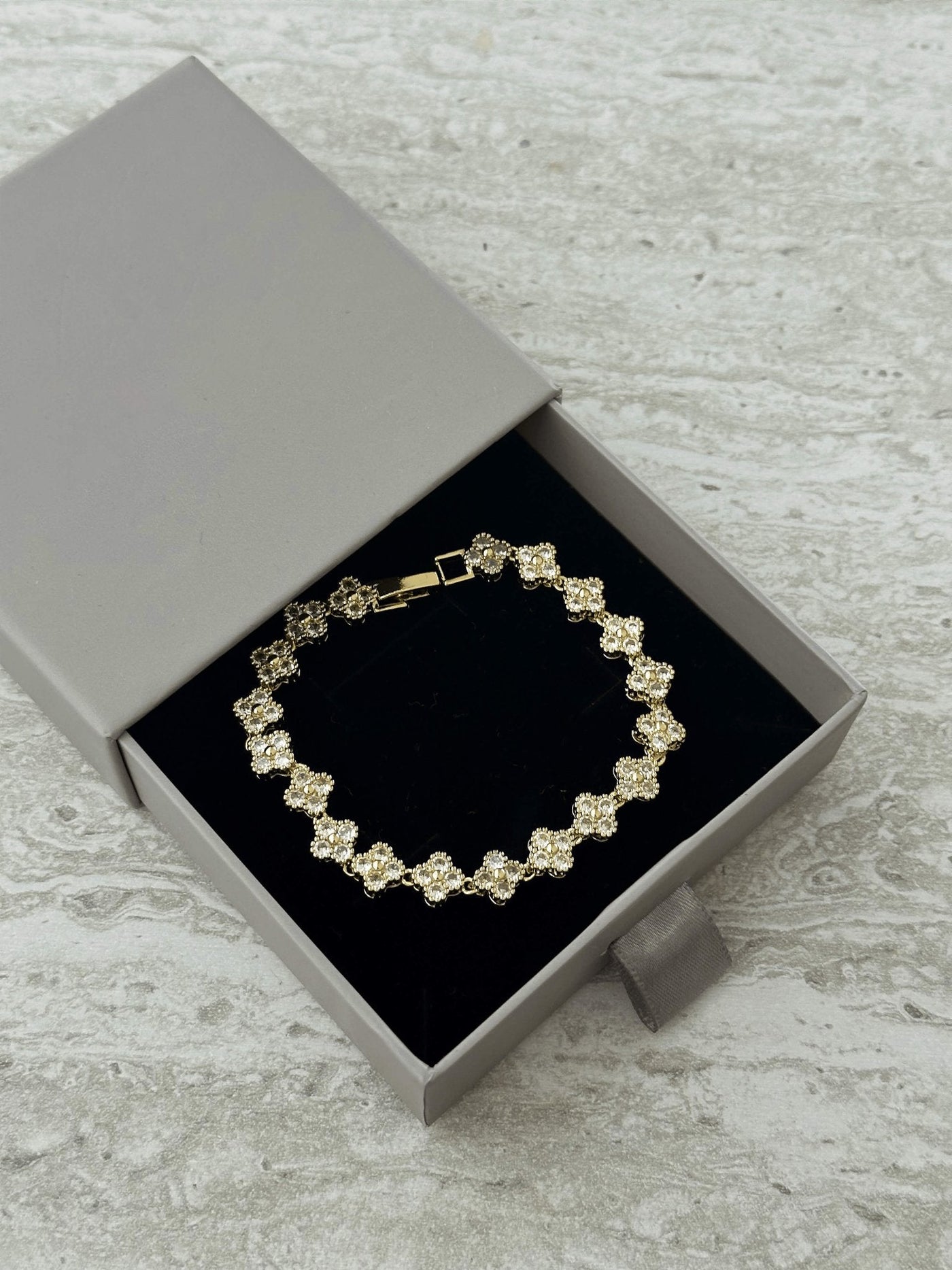 Fiora Four-Petal Gemstone Bracelet