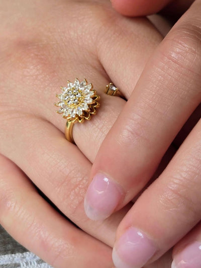 Flower Anxiety Spinner Ring