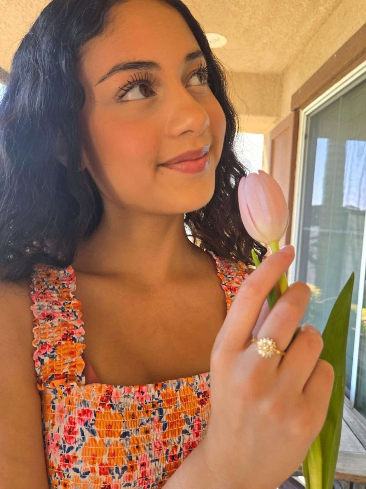 Flower Anxiety Spinner Ring