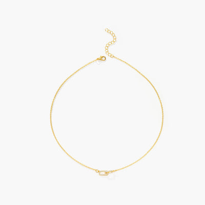 Guinevere Interlocking Zirconia Chain Necklace