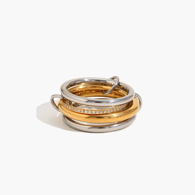 Ivy Minimalist Four Stacked Ring