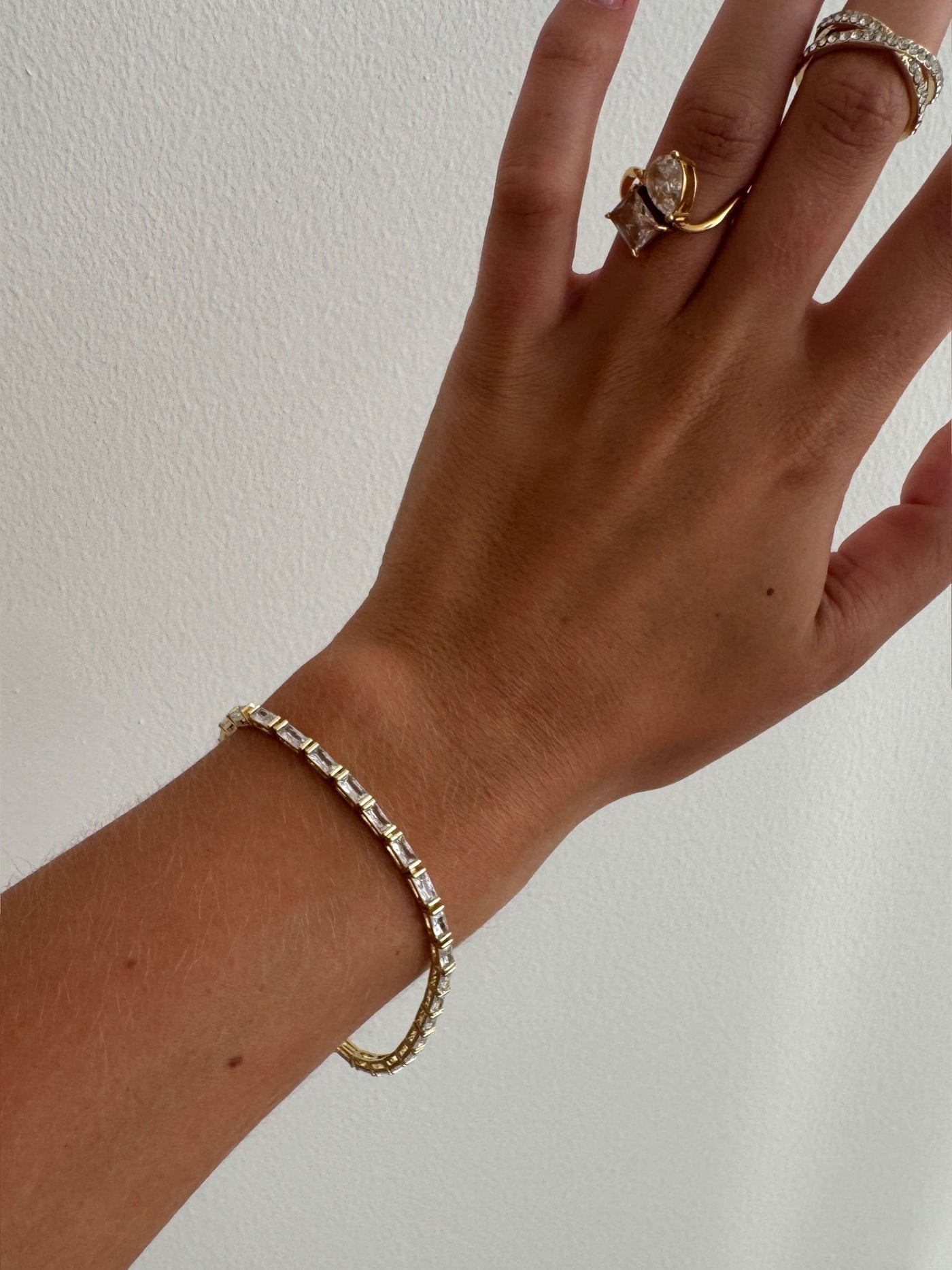 Lucia Baguette Zirconia Tennis Bracelet