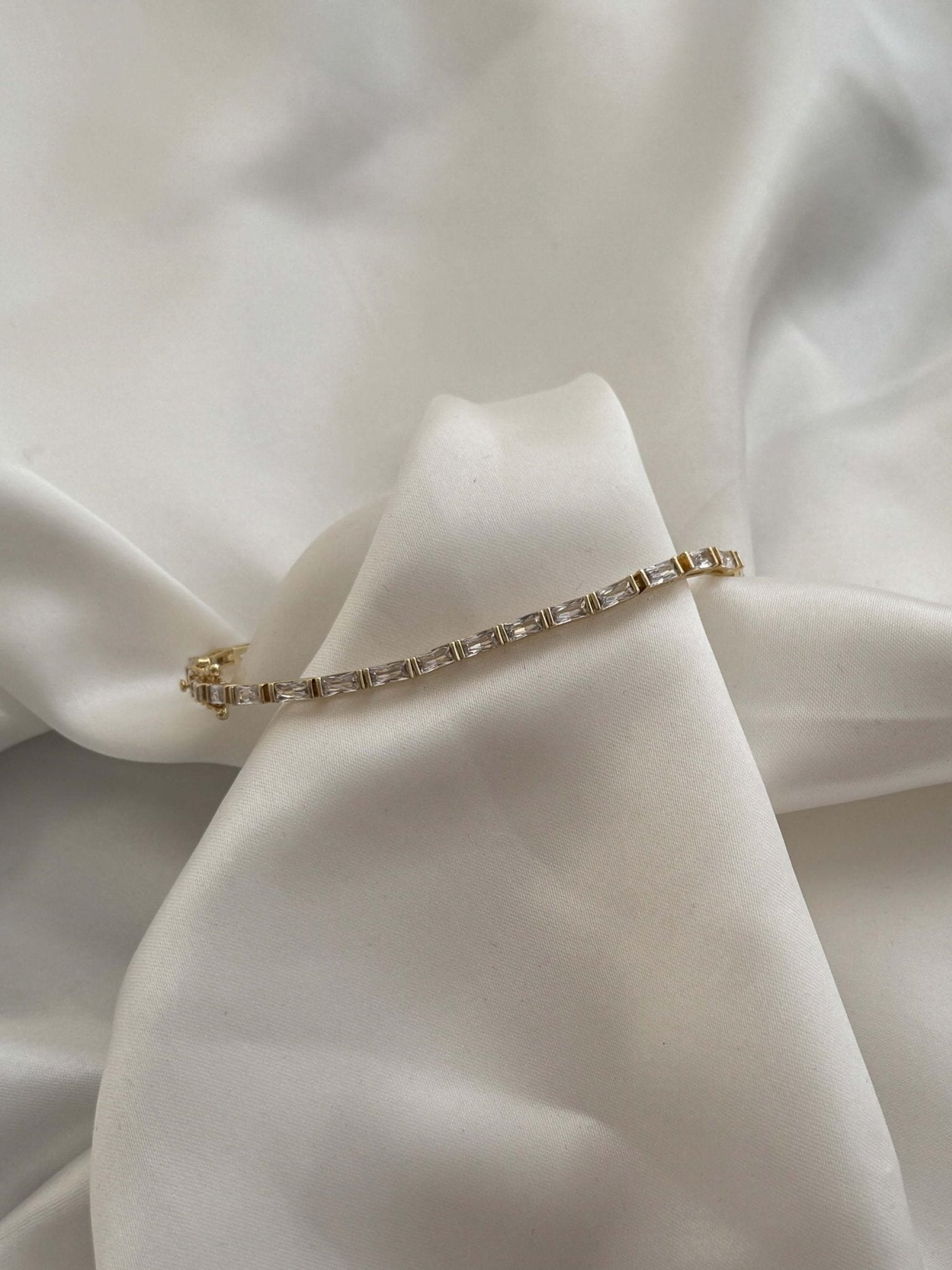 Lucia Baguette Zirconia Tennis Bracelet