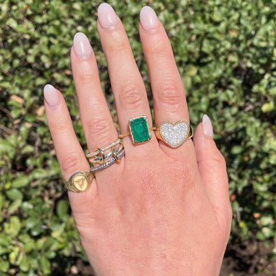 Luna Zirconia Sparkle Stacked Ring