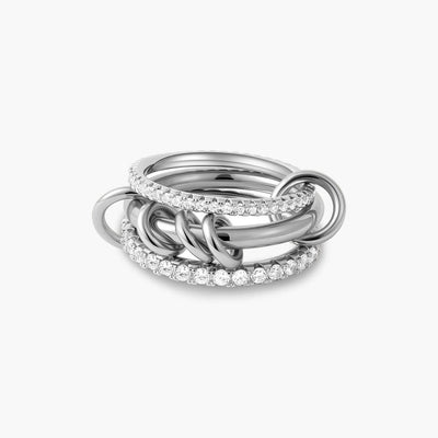 Luna Zirconia Sparkle Stacked Ring
