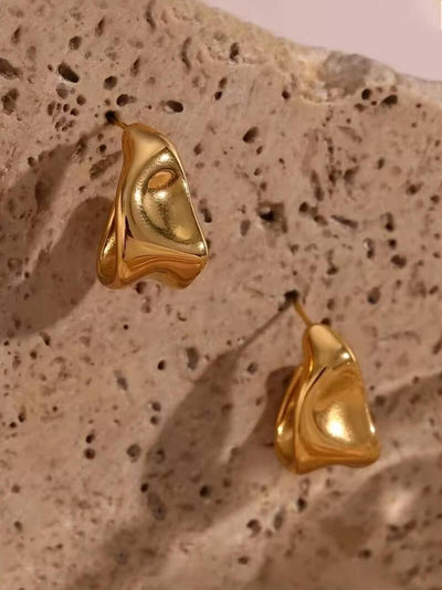 Mae Irregular Chunky Hoops