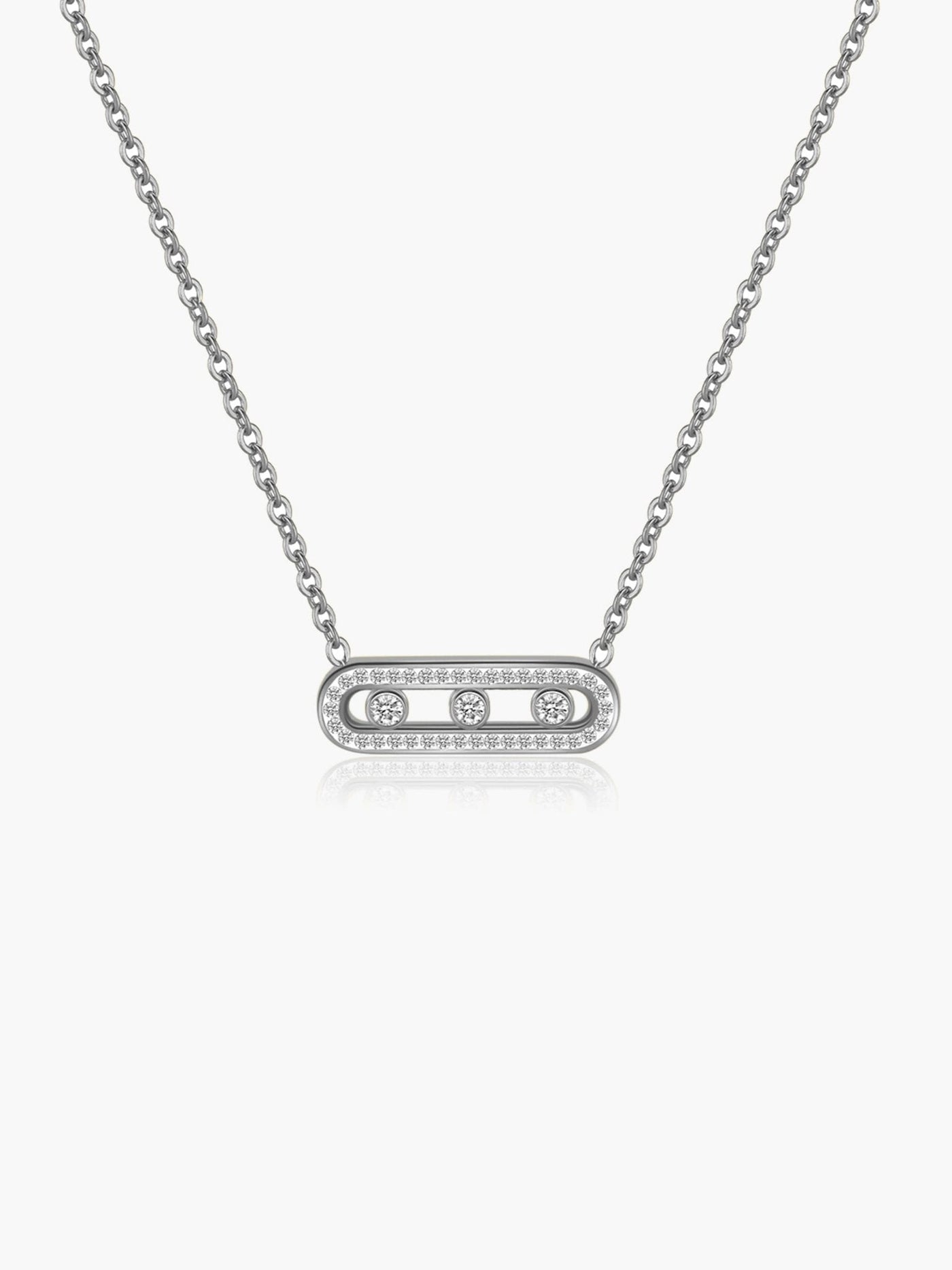 Melina Triple Zirconia Pendant Necklace