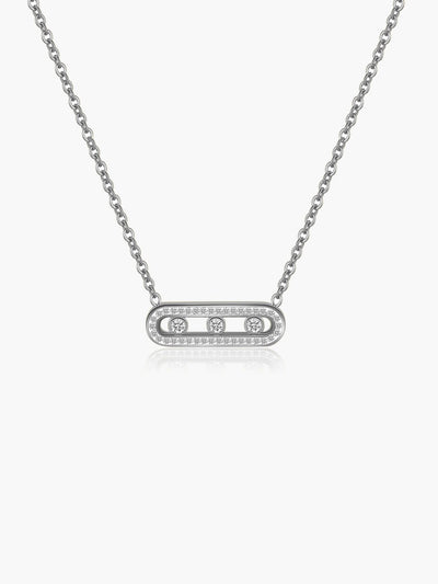 Melina Triple Zirconia Pendant Necklace