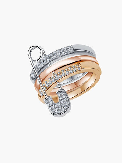 Erica Pinned Sparkle Band Ring