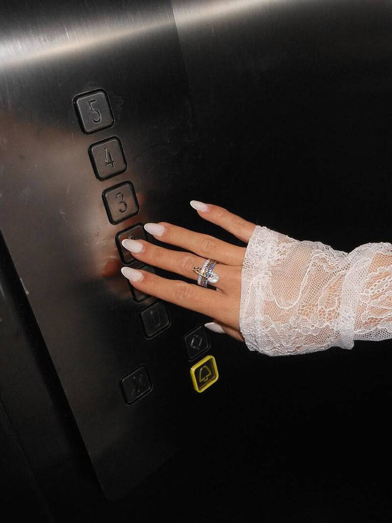 Erica Pinned Sparkle Band Ring