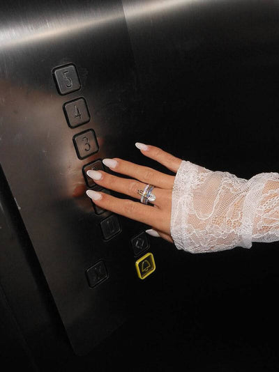 Erica Pinned Sparkle Band Ring