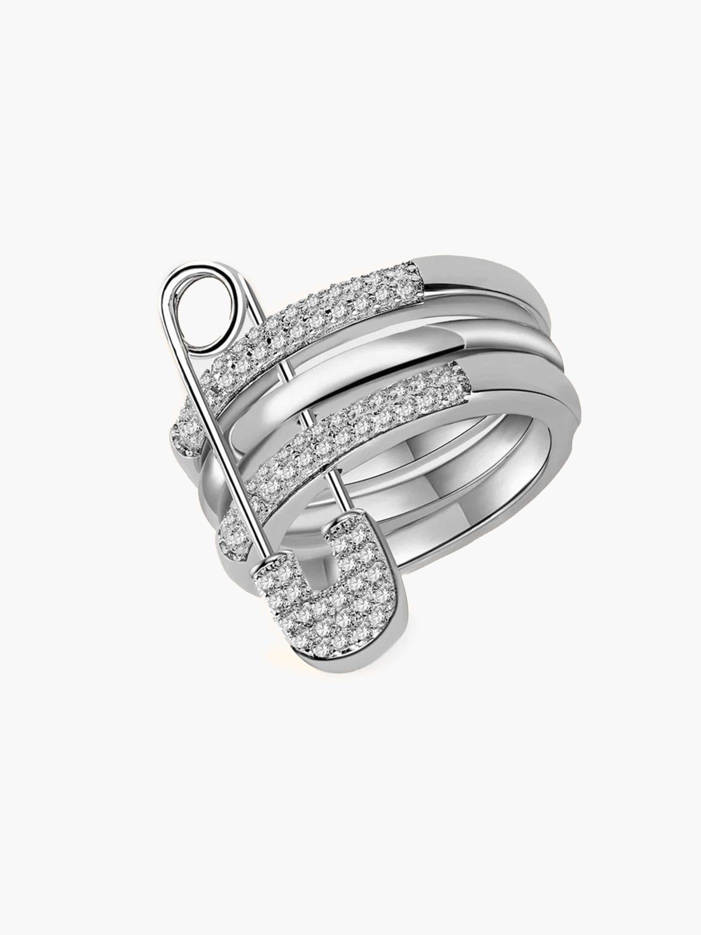 Erica Pinned Sparkle Band Ring